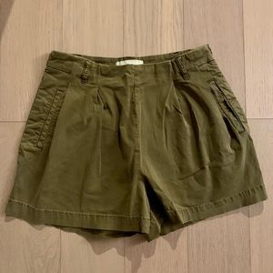 Anthropologie Khaki high waisted shorts size 0 US